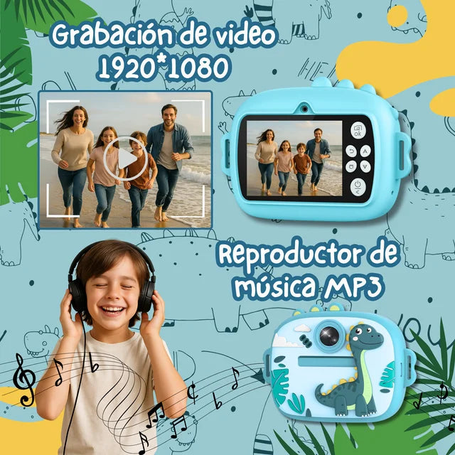 CAMARA INSTANTENA DINOSAURIO Nro. 3 ( Captura e Imprime)