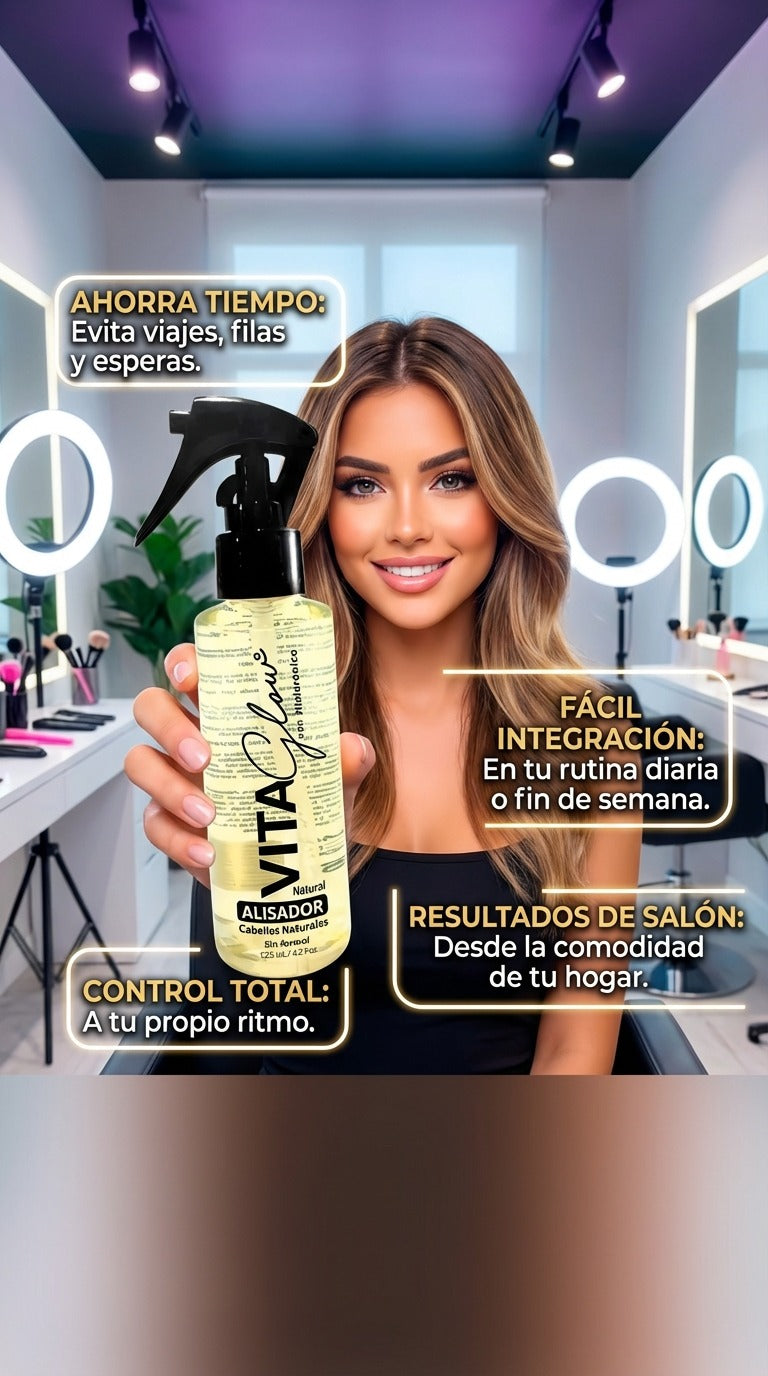 ¡REJUVENECE TU MELENA CON EL ALISADOR VITAGLOW TRADICIONAL!