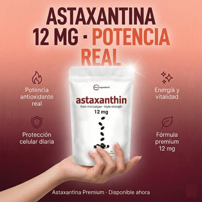 Protege tus células y potencia tu vitalidad con la Astaxantina más pura del mercado