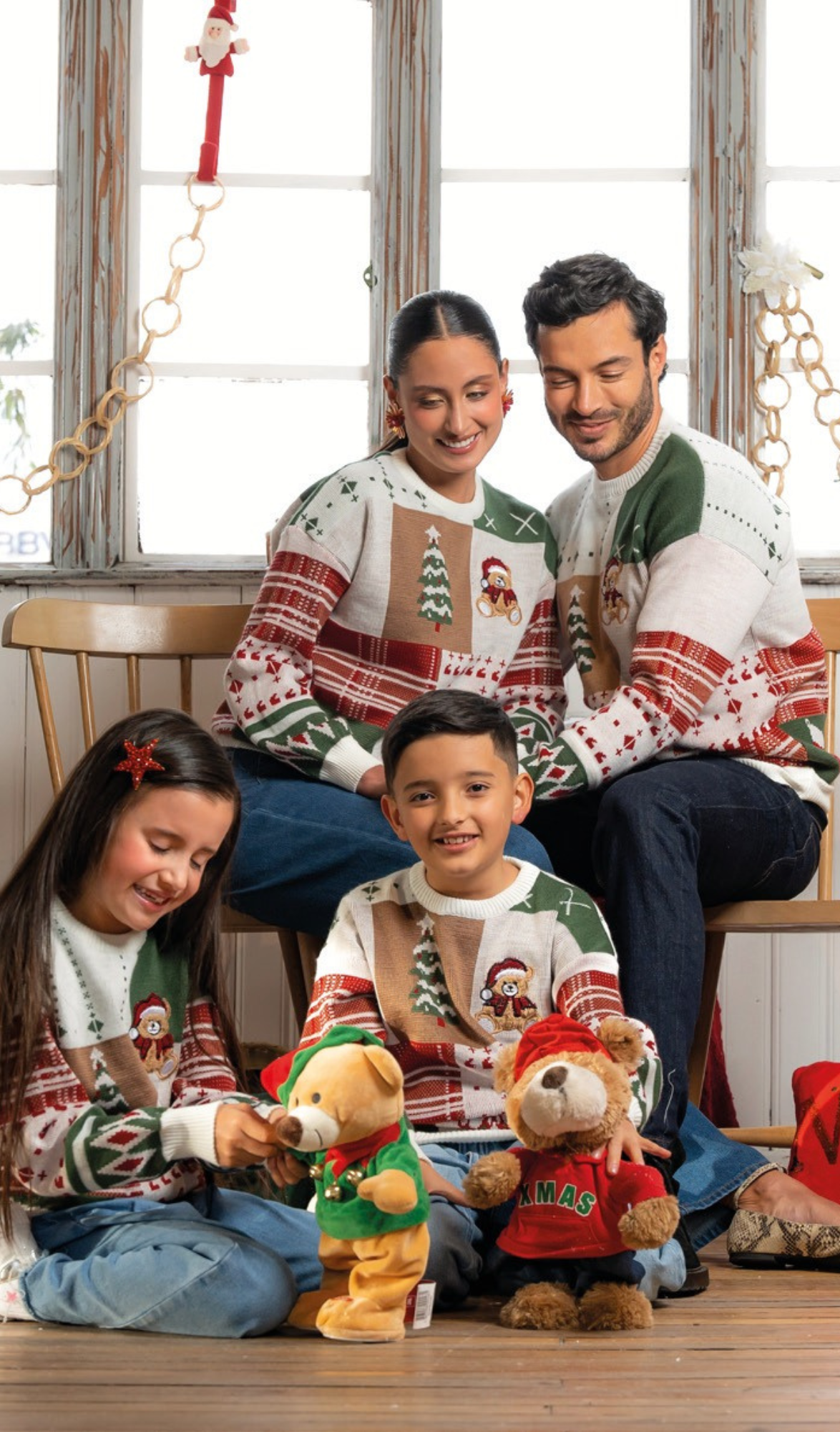 SUETER CRUDO / AZUL MAGIA NAVIDAD