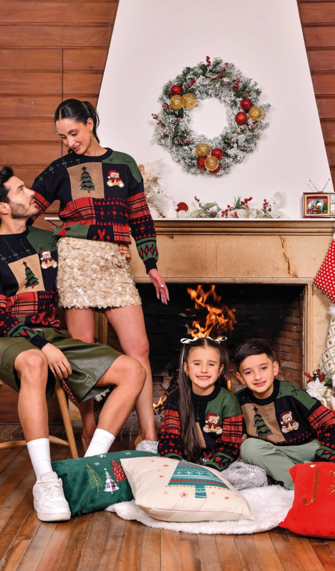 SUETER CRUDO / AZUL MAGIA NAVIDAD