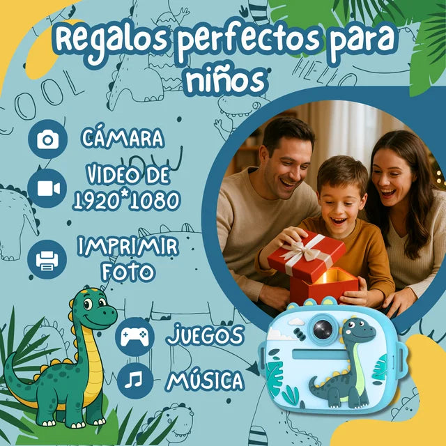 CAMARA INSTANTENA DINOSAURIO Nro. 3 ( Captura e Imprime)