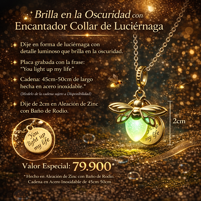 Collar Luciernaga Evangeline Brilla Oscu