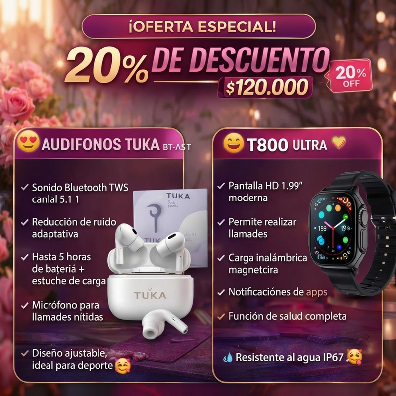 DIA DE LA MADRE COMBO TECNOLOGIA ESENCIA