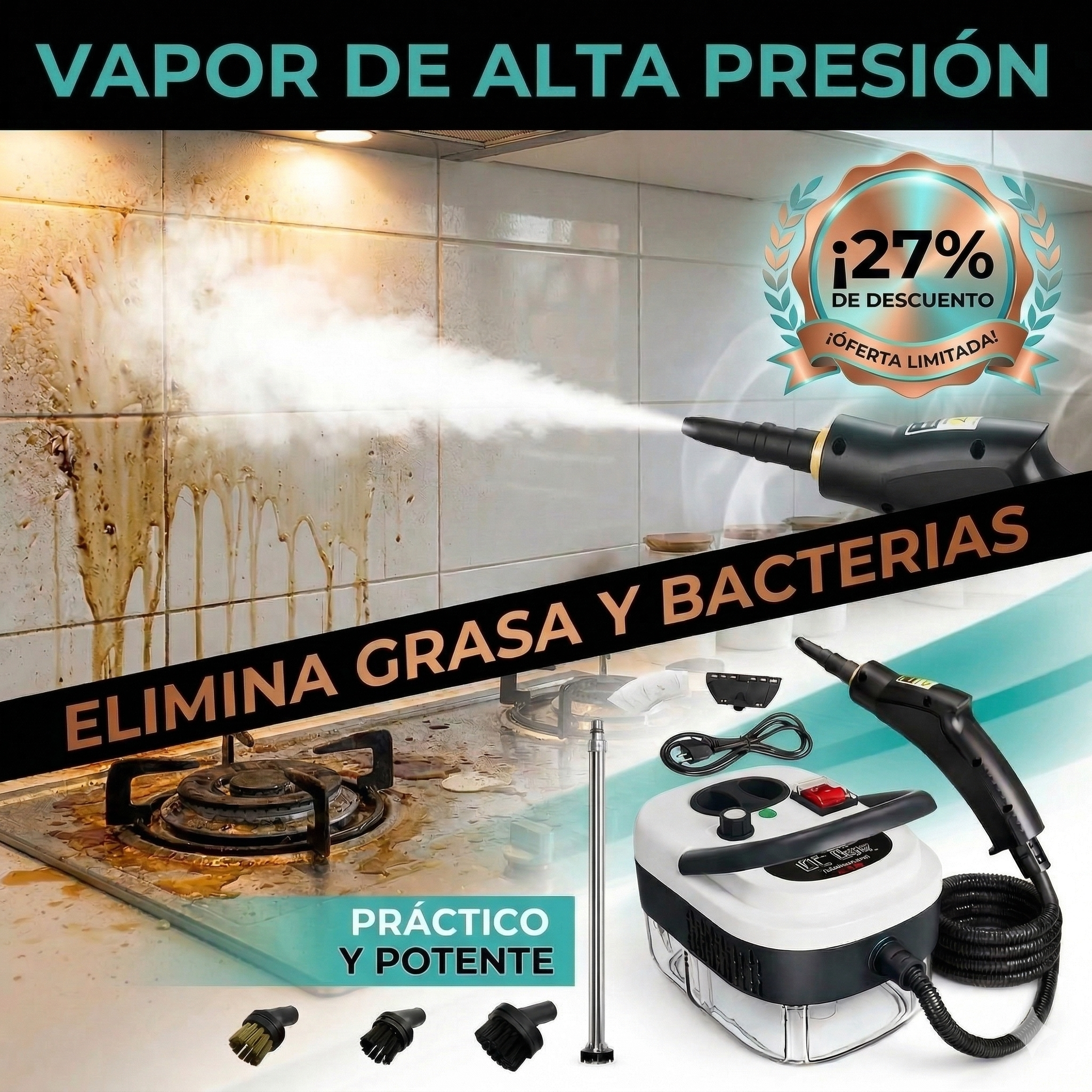 LIMPIADOR A VAPOR PRO 2500W — 1