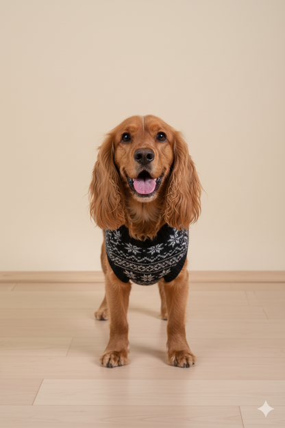 SUETER AZUL RENOS DE NAVIDAD