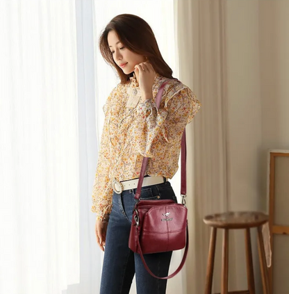 BOLSO DE HOMBRO EN CUERO