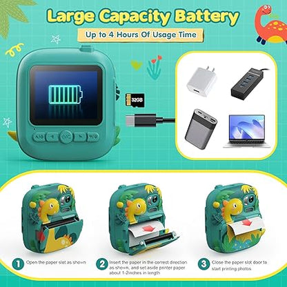 CAMARA INSTANTENA DINOSAURIO 2 ( Captura e Imprime)