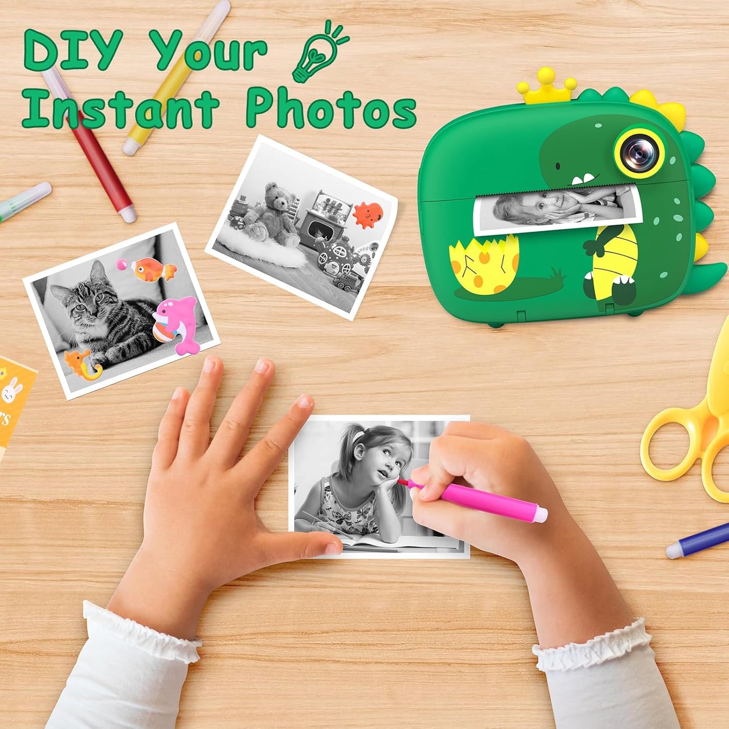 CAMARA INSTANTENA DINOSAURIO ( Captura e Imprime)