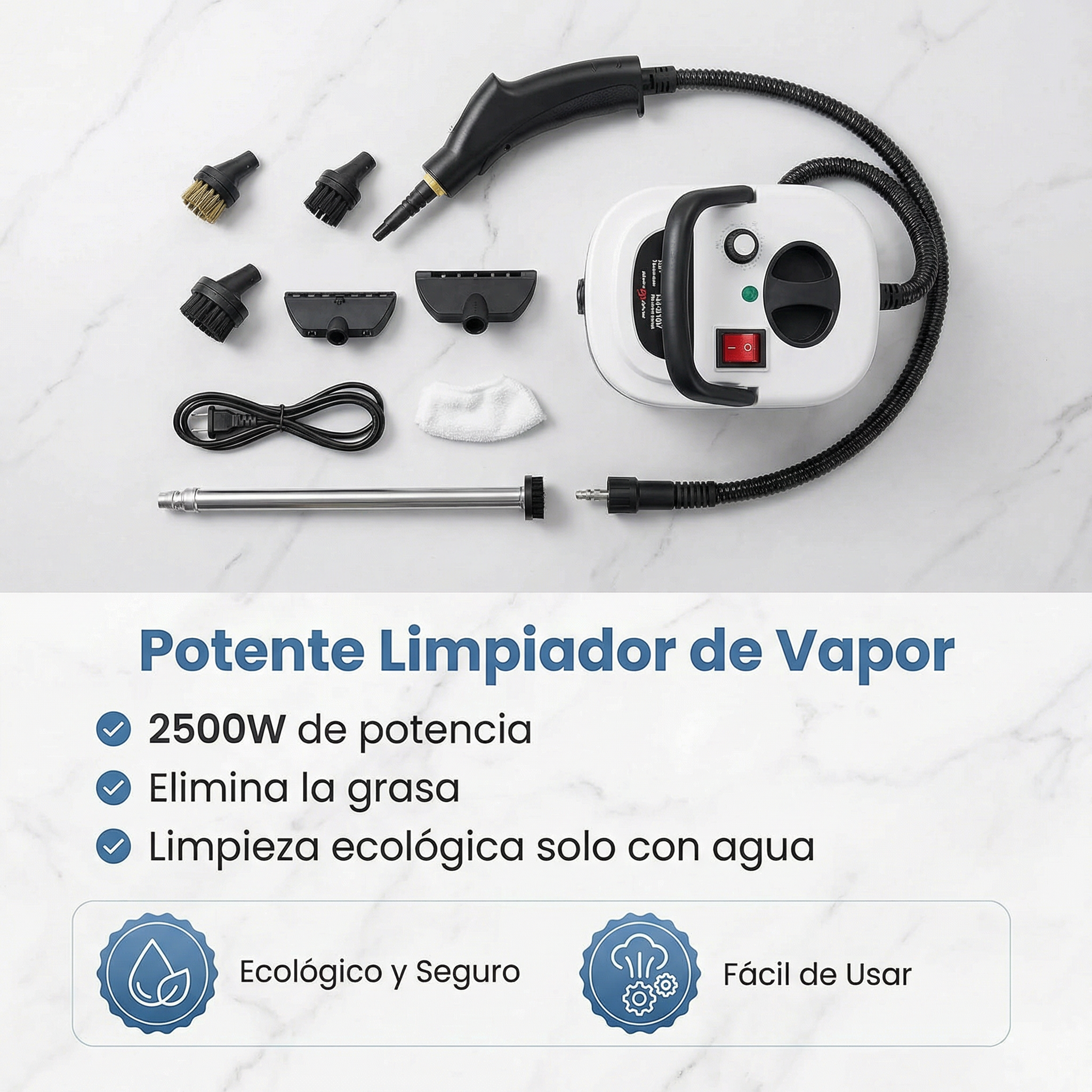 LIMPIADOR A VAPOR PRO 2500W — 6